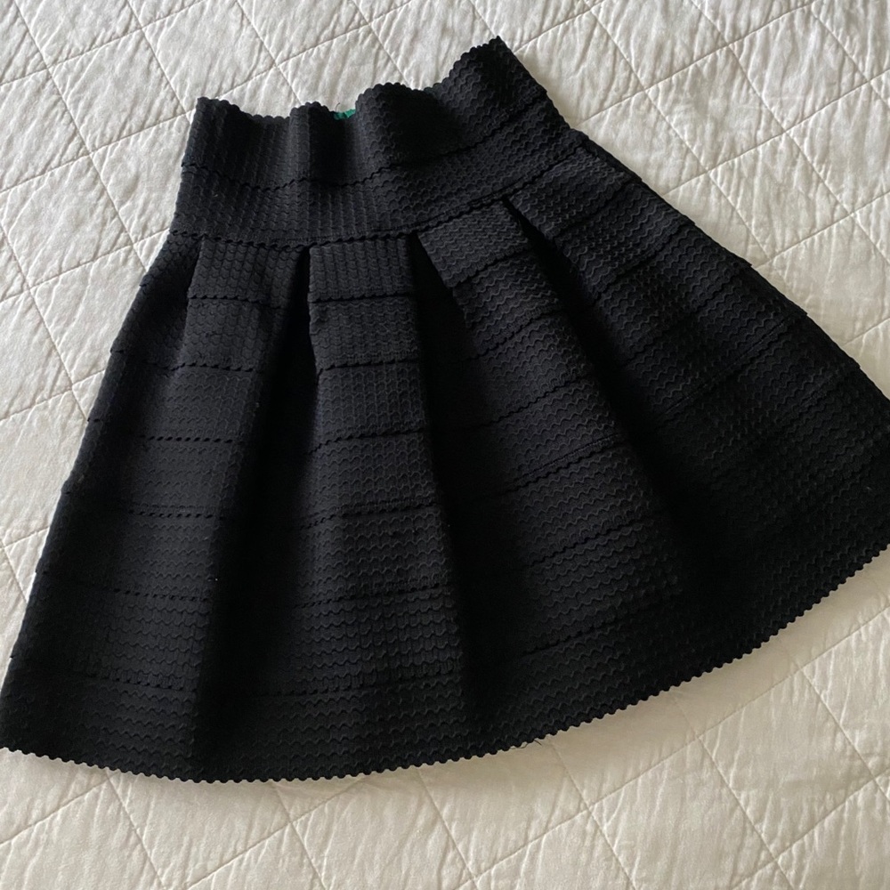 anthropologie black skirt